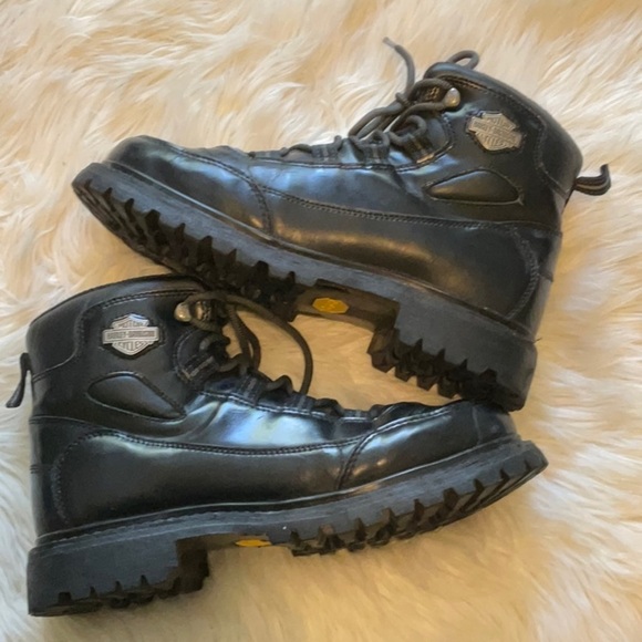 Harley-Davidson Men’s Black Riding Combat Biker Motorcycle Boots Size 9.5 main image 8
